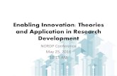 Enabling Innovation: Theories and Application in Research ...€¦ · Enabling Innovation: Theories and Application in Research Development NORDP Conference May 25, 2016 . 10:15 AM