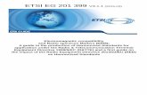 EG 201 399 - V3.1.1 - Electromagnetic compatibility and Radio …€¦ · and Radio spectrum Matters (ERM); A guide to the production of Harmonized Standards for application under