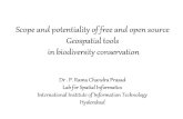 Scope and potentiality of free and open source Geospatial tools in biodiversity ... · PDF file 2018-02-12 · Scope and potentiality of free and open source Geospatial tools in biodiversity