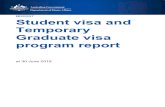 BR0097 Student Visa Program Report 30 June 2019...period for which the applicant has Overseas Student Health Cover (OSHC). There are two other visas related to the student visa program,