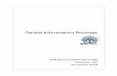 Opioid Information Package...Opioid Information Package AFN Special Chiefs Assembly Gatineau, QC December 2016 Community-based buprenorphine treatment for opioid use disorders: A guide