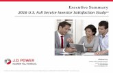 Executive Summary 2016 U.S. Full Service Investor ...€¦ · the rise of the Validator. Validators are investors who want to make their own decisions but also want access to an advisor.
