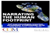 NARRATING THE HUMAN FOOTPRINT - College of the Mainland...The theme, “Narrating the Human Footprint,” asks us to look at the threads in our common human history that bind and distinguish
