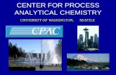 CENTER FOR PROCESS ANALYTICAL CHEMISTRYdepts.washington.edu/cpac/About/CPACOverview.pdf · Developments in Process Analytical Technology The Objective of the Center is to Address