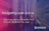 Navigating open source - Cheryl HungNavigating open source Cheryl Hung, Director of Ecosystem, CNCF 2019/4/20, TECH(K)NOW Day, Taipei