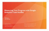 Measuring Your Progress with Google Analytics ... - PR News · Measuring Your Progress with Google Analytics: Case Studies PR News July 15, 2014 . PROPRIETARY & CONFIDENTIAL SANDRA