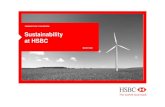 PRESENTATION TO INVESTORS Sustainability at HSBC · Step 4: Offset Our 2006/7 offset portfolio HSBC purchased 813,000 carbon credits to offset 2006/7 emissions Three projects were
