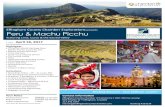 presents Peru & Machu Picchu - Microsoft · Peru & Machu Picchu Effingham County Chamber Explorations presents featuring Lima, Cuzco & the Sacred Valley Highlights • 3 UNESCO World