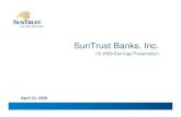 SunTrust Banks, Inc.s2.q4cdn.com/438932305/files/doc_news/presentation/1Q09...SunTrust Banks, Inc. 1Q 2009 Earnings Presentation April 23, 2009 1 Important Cautionary Statement About