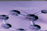 Chapter one: Untargeted Metabolomics and Lipidomics · 2016-04-21 · and targeted metabolomics analyses. INTRODUCTION Metabolomics, a powerful tool in systems biology, aims to screen