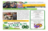Welcome Our 1st aby orn!cetehama.ucanr.edu/newsletters/In_the_Clover82071.pdf · BOWMAN 4-H Evergreen Elementary Gym 1st Tuesdays at 6:30PM Vicky Woolley, 347-3591 vickycottonwood@gmail.com