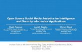 Open Source Social Media Analytics for Intelligence and ... · Social Media Websites API Wikipedia Social Curation (Theme or topic based content sharing) Crowd Sourcing Websites Examples-