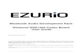 Bluetooth Audio Development Pack Winbond W681360 Codec ... · audio solution based around the Winbond codec and the EZURiO Bluetooth Intelligent Serial module. Bluetooth is a trademark
