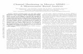 Channel Hardening in Massive MIMO — A Measurement Based Analysis · 2018-06-21 · Channel Hardening in Massive MIMO — A Measurement Based Analysis Sara Gunnarsson y, Jose Flordelis