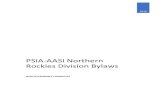 PSIA-AASI Northern Rockies Division Bylaws · PSIA-AASI Northern Rockies Division Bylaws NRM GOVERNANCE COMMITTEE . PSIA-AASI-NRM Revised by-laws ... Upon presentation of such award,