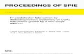 PROCEEDINGS OF SPIEKeywords: semiconductor nanowire, photodetector, dielectrophoresis, chemical beam epitaxy 1. INTRODUCTION Semiconducting nanowires (NWs) are promising building blocks