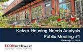 Keizer Housing Needs Analysis Public Meeting #1...Housing Needs Analysis completed June 28 5 Keizer’s Housing Market and Factors Affecting Demand Keizer’s housing is predominately