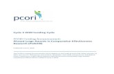 PCORI Funding Announcement : Phased Large Awards in ... · awards (e.g., compliance with PCORI reporting requirements, conformance to PCORI terms and conditions on previous awards,