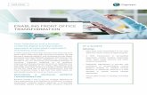 ENABLING FRONT OFFICE TRANSFORMATION - Cognizant FRONT_CASESTUDY.pdfstage of the buying process and ability to monitor key metrics toÞ accurately forecast revenues. Achieving the