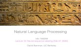 Natural Language Processingpeople.ischool.berkeley.edu/~dbamman/nlp20_slides/...Natural Language Processing Info 159/259 Lecture 12: Neural sequence labeling (Feb 27, 2020) David Bamman,