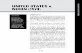 UNITED STATES v. NIXON (1974) FEDERAL COURTS IN HISTORY · UNITED STATES . NIXON DOCUMENT J Vice President Cheney v. United States District Court, 2004 Executive privilege is an extraordinary