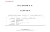 KKR & CO. L.P. · 2012-11-27 · UNITED STATES SECURITIES AND EXCHANGE COMMISSION WASHINGTON, D.C. 20549 Form 10-K Commission File Number 001-34820 KKR & CO. L.P. (Exact name of Registrant