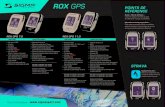 ROX GPS POINTS DE RÉFÉRENCE - Sigma Sport · ROX GPS 7.0 ROX GPS 11.0 FONCTIONS – Navigation GPS – –Vitesse – Distance – Température – Altitude + – Affichage ETA