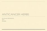Anticancer Herbs 2015 - Oncology Association of ... · TAXUS BREVIFOLIA LEAF T 0.05 Anticancer CEPHALOTAXUS FORTUNEI SEED T 0.05 Anticancer PHYTOLACCA AMERICANA ROOT T 0.05 Lymphagogue,