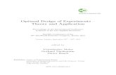 OptimalDesignofExperiments– TheoryandApplicationmzvtagung.boku.ac.at/Proceedings.pdf · Mathematical theory of experiments expressed in the language of mathematical statistics is