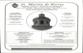 St. Martin de Porres 13, 2015.pdf · St. Martin de Porres Mission Statement St. Martin de Porres Catholic Church is a multicultural community founded on the African American Catholic