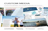 CUSTOM MEDIA - media.navigatored.commedia.navigatored.com/documents/er-custom-media-brochure.pdf · Our custom media solutions give you: End-to-end project management, writing and
