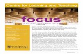 Centre for Learning and Teaching ... Email: CLT@dal.Ca Web: dal.ca/CLT Active Learning at Dalhousie: Editor’s Message Welcome to the Spring 2019 issue of Focus where we take a closer