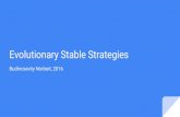 Evolutionary Stable Strategies - u-szeged.hulondon/Jatek16/Evolutionary... · Hawk vs dove Game theory is based on the interactions of rational decision makers (humans) In evolutionary