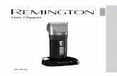 Hair Clipper - Remington, Europe · 2017-05-31 · , STEP 5 – The finishing touches (Fig. 5) • Use the clipper without an attachment comb for close trimming around the base and