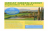 GREAT GREEN EVENT - Essanté Organics · GREAT GREEN EVENT September 19, 2015 We-Ko-Pa Resort 10438 N Fort McDowell Rd Scottsdale AZ 85264 Sponsored By EssantéOrganics.com Details
