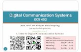 Digital Communication Systems - siit.tu.ac.th€¦ · C. E. Shannon (1916-2001) 4 1938 MIT master's thesis: A Symbolic Analysis of Relay and Switching Circuits Insight: The binary