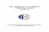 12th ANNUAL ACCOUNTS FOR THE YEAR 2016-17 Orders 2018/Tariff... · PROFILE OF CESC Chamundeshwari Electricity Supply Corporation Limited (CESC) with its Headquarters at Mysore, is