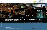 MANAGING AN ELECTRICITY SHORTFALL - World Bankdocuments.worldbank.org/curated/en/... · Managing an Electricity Shortfall 3. of measures that can realistically be implemented (from