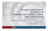 New Mexico Legislative Education Study Committee 10.25.2017 102417 Item... · 10/25/2017  · child and family outcomes and identifies and refers families prenatally or as early after