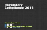 Regulatory Compliance 2018 · 2018-01-17 · regulatory compliance, Brad recently presented on market terms and regulatory issues for co-investments, regulatory changes to Form ADV