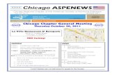 Chicago ASPENEWSchicago.aspe.org/uploads/1/3/1/9/13194348/2011-10... · 2019-11-13 · Chicago Chapter Engineering Scholarship to recognize a graduating high school student or college