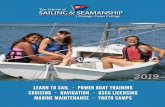 LEARN TO SAIL • POWER BOAT TRAINING CRUISING • …occsailing.com/wp-content/uploads/OCC-2019_brochure.pdf · President’s Weekend Feb 16-17, 2019 Easter Weekend April 20-21,
