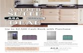A SUPER SUITE DEAL - Plessers.com · Three-Oven Offer: $1,000 Cash Back Purchase an AGA Total Control TC3 Range plus MARVEL or MARVEL Professional Series Built-in Refrigerator and