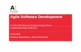 Agile Software DevelopmentAgile processes promote sustainable development at a constant pace • Business people and developers must work together daily • The best architectures,