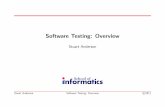 Software Testing: Overview · One examination worth 75%. This will be an open-book examination. Quizzes and tutorials | not assessed but doing them will make it much easier to do