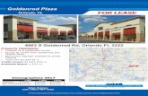 Goldenrod Plaza Orlando, FL FOR LEASECharlin Pkwy Monument Signage available & ample Parking Total GLA 62,229 SF ± Traffic Count: 34,500 CPD ± Available Space: 1,625 sf 1 Mile 3