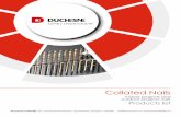 Collated Nails - Duchesne...80153080953 779763588758 ringed stainless steel 304 1 1/2'' 0.090'' 4 x 900 84 80153081152 779763588765 ringed stainless steel 304 1 3/4'' 0.090'' 900 336