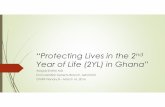 Protecting Lives in the 2 Year of Life (2YL) in Ghana...Trends in EPI Coverage by antigen in Ghana, 2010-2014 BCG Penta3 OPV3 PCV-13-3 Rota -2 Measles1 Measles2 YF TT2+ 2010 102 91
