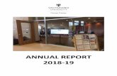 ANNUAL REPORT 2018-19 - Valparaiso University€¦ · Maria Broecker (May ’20) Miranda Dunn (May ’20) Abigail Krischke (May ’20) Devin Powell (December ’18) Alyssa Trinko