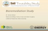 Bioremediation Study - ETECBioremediation Study Overview - Phase 1: Analysis of microbial communities in the field - Identify potential chemical-degrading microorganisms in Area IV